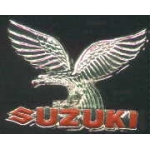 SUZUKI PIN MOTORCYCLE EAGLE WITH SCRIPT SUZUKI PIN