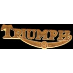 TRIUMPH MOTORCYCLE GOLD SCRIPT PIN