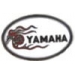 YAMAHA PIN MOTORCYCLE WHITE OVAL YAMAHA LAPEL PIN OR HAT PIN