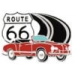 KARMANN GHIA PIN ROUTE 66 PIN RED CONVERTIBLE PIN