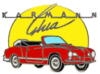 KARMANN GHIA PIN RED CONVERTIBLE PIN