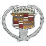 CADILLAC PIN LAUREL SILVER OLD STYLE PIN