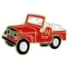 JEEP RED TOPLESS PIN