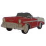 CHEVROLET 1956 PIN RED CHEVY CONVERTIBLE PIN