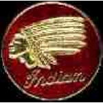 INDIAN MOTORCYCLE PIN LOGO LARGE ROUND PIN