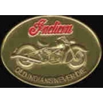 INDIAN MOTORCYCLE PIN OLD INDIANS NEVER DIE BRONZE PIN