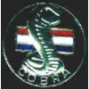 FORD COBRA ROUND BLACK LOGO PIN