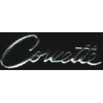 CHEVROLET CORVETTE SILVER SCRIPT PIN