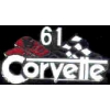 CHEVROLET CORVETTE 1961 YEAR LOGO PIN