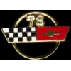 CHEVROLET CORVETTE 1978 YEAR LOGO PIN