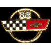 CHEVROLET CORVETTE 1985 YEAR LOGO PIN