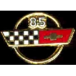 CHEVROLET CORVETTE 1985 YEAR LOGO PIN