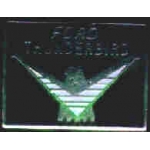 FORD THUNDERBIRD LOGO BLACK SQUARE PIN