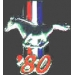 FORD MUSTANG 1980 YEAR LOGO PIN