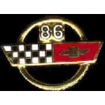 CHEVROLET CORVETTE 1986 YEAR LOGO PIN