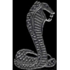 FORD COBRA LOGO LG SILVER SNAKE PIN