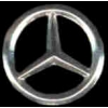 MERCEDES BENZ PIN CUTOUT SILVER CAR LOGO PINS