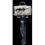 FORD MUSTANG CAR KEY WITH HORSE PIN