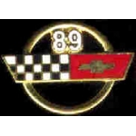 CHEVROLET CORVETTE 1989 YEAR LOGO PIN