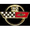 CHEVROLET CORVETTE 1992 YEAR LOGO PIN