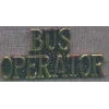 BUS OPERATOR GOLD SCRIPT PIN 