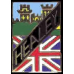 AUSTIN HEALEY LOGO WITH BRITISH FLAG PIN