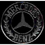 MERCEDES BENZ PIN BLACK LOGO CAR PIN