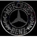 MERCEDES BENZ PIN BLACK LOGO CAR PIN