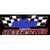 CHEVROLET CROSSED RACING FLAGS CHEVY POWER