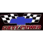 CHEVROLET CROSSED RACING FLAGS CHEVY POWER