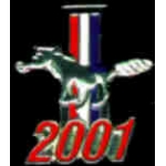 FORD MUSTANG 2001 YEAR LOGO PIN