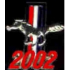 FORD MUSTANG 2002 YEAR LOGO PIN