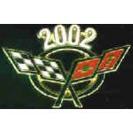 CHEVROLET CORVETTE 2002 YEAR LOGO PIN