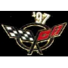 CHEVROLET CORVETTE 1997 YEAR LOGO PIN