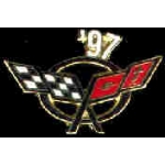 CHEVROLET CORVETTE 1997 YEAR LOGO PIN