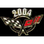 CHEVROLET CORVETTE 2004 YEAR LOGO PIN