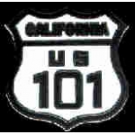 CALIFORNIA HIGHWAY 101 SIGN PIN