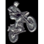 MOTOR CROSS PIN DIRT BIKE RIDER MOTORCYCLE HAT LAPEL PIN