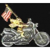 MOTORCYCLE GUARDIAN ANGEL WITH FLAG
