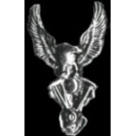 MOTORCYCLE PIN EAGLE OVER MOTOR WING MOTORCYCLE PIN