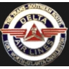 DELTA AIR LINES PIN LOGO OLD TRANS SOUTH ROUTE PIN