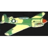 P-40 WARHAWK WITH TEETH AIRPLANE PIN
