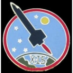 X-15 EXPERIMENTAL AIRCRAFT NORTH AMERICAN NASA USAF LOGO PIN
