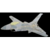 F-16 FALCON PIN GREY CAMO FIGHTER AIRPLANE PIN