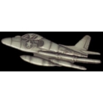 A-4 SKYHAWK AIRPLANE METAL TYPE PIN