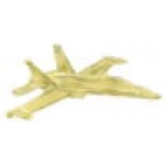 F-18 HORNET AIRPLANE GOLD PIN