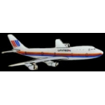 UNITED AIRLINES 747 AIRPLANE LG PIN