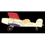 MILE HIGH CLUB AIRPLANE PIN