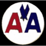 AMERICAN AIRLINES LOGO WHITE PIN
