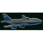 UNITED AIRLINES 747 AIRPLANE LG NEW COLOR STYLE PIN